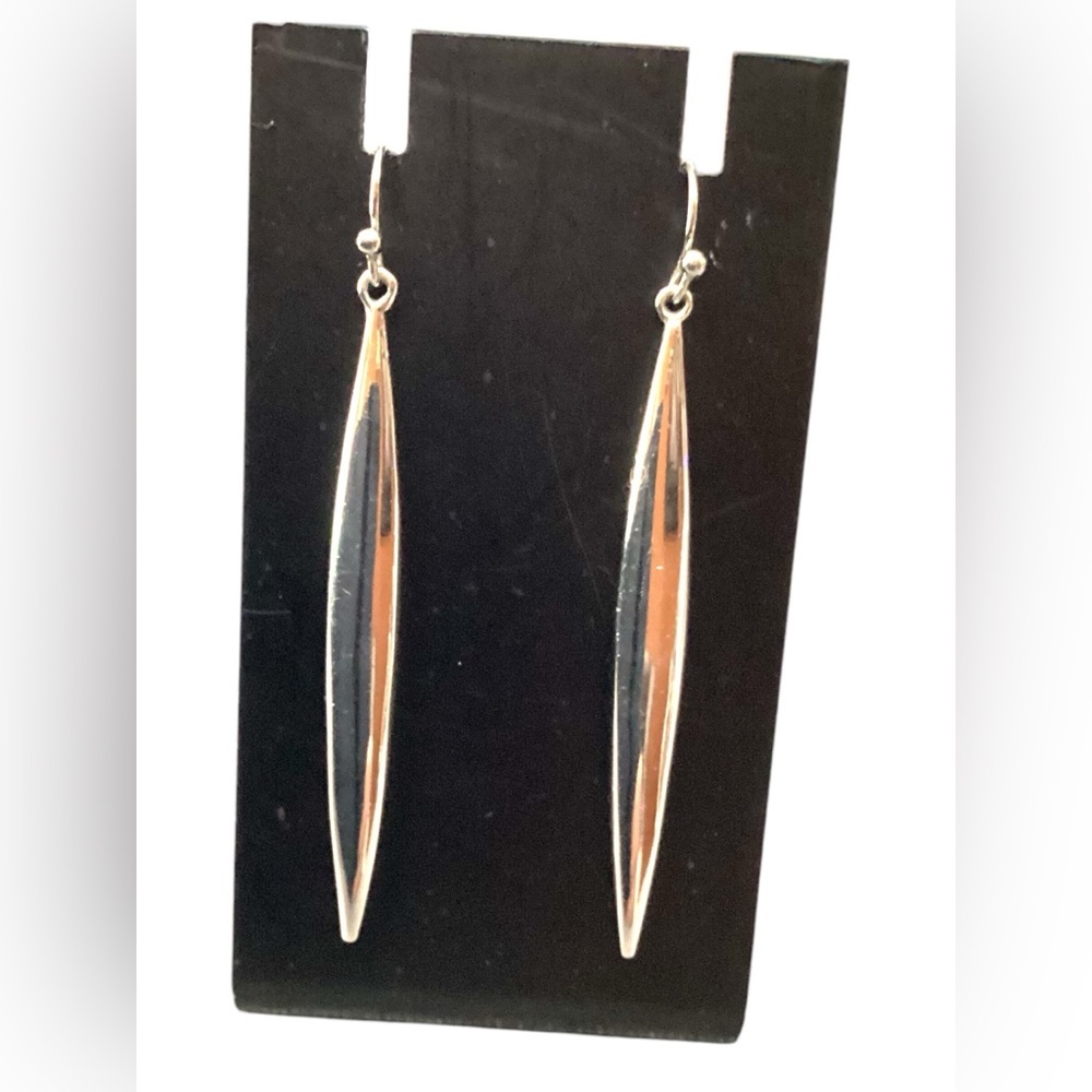 Vince Camuto Silvertone Spear Dangle Drop Earrings 1360
